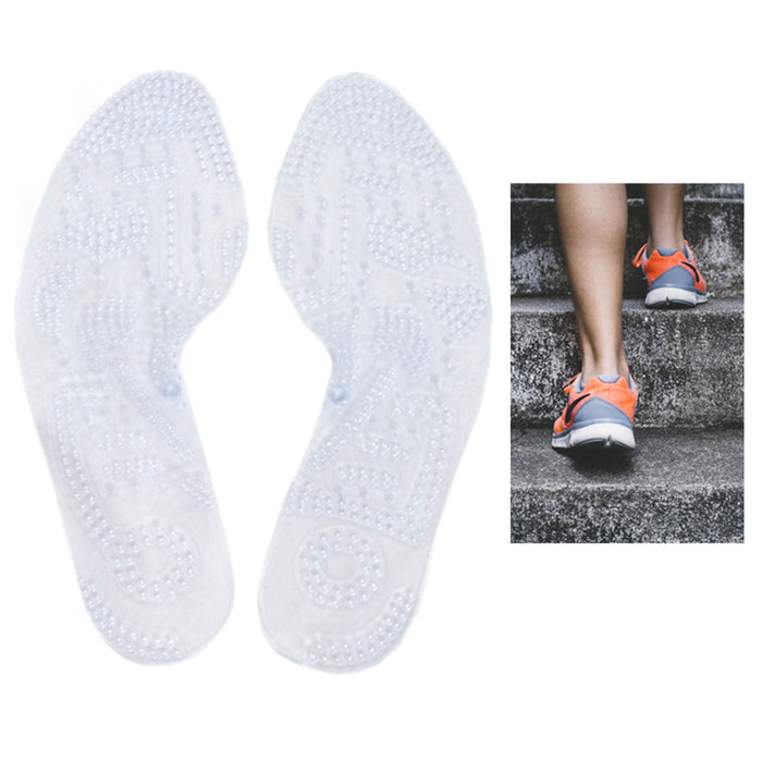 Women Silicone Gel Comfort Insoles Orthotic Support Massaging Sport Shoe Run Pad