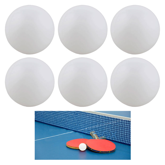 6 White Table Tennis Balls Practice Ping Pong Game Pingpong Sport Player 40mm !