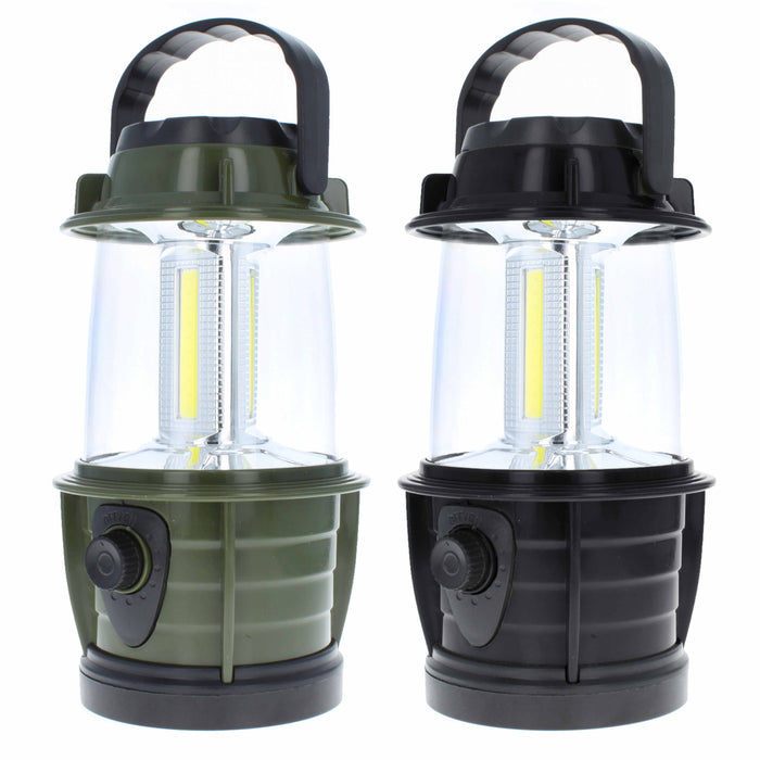 2 Portable Camping Lantern COB LED Light 450 Lumen Lamp Dimmer Emergency Outdoor