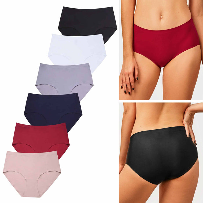 12 Pc Women's Brief Panties Underwear No Show Panty Hipster Seamless L —  AllTopBargains
