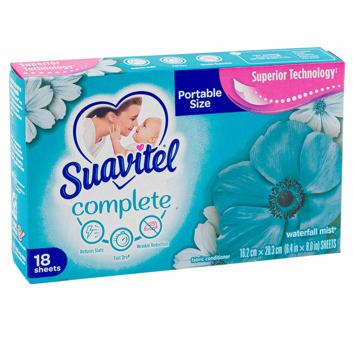 2 Packs Dryer Sheets Laundry Fabric Softener Conditioner Waterfall Mist Scented