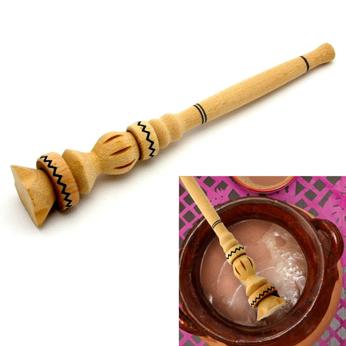 Mexican Molinillo Wood Whisk Hot Chocolate Stirrer Handmade