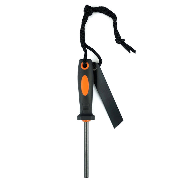 Flint Steel Striker Magnesium Rod Fire Starter Hunting Survival Kit Camping Tool