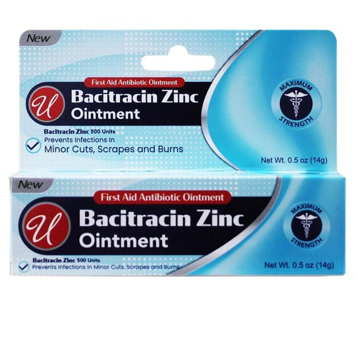 1 Bacitracin Zinc Ointment Cream Antibiotic Skin Rash Itchiness Relief First Aid