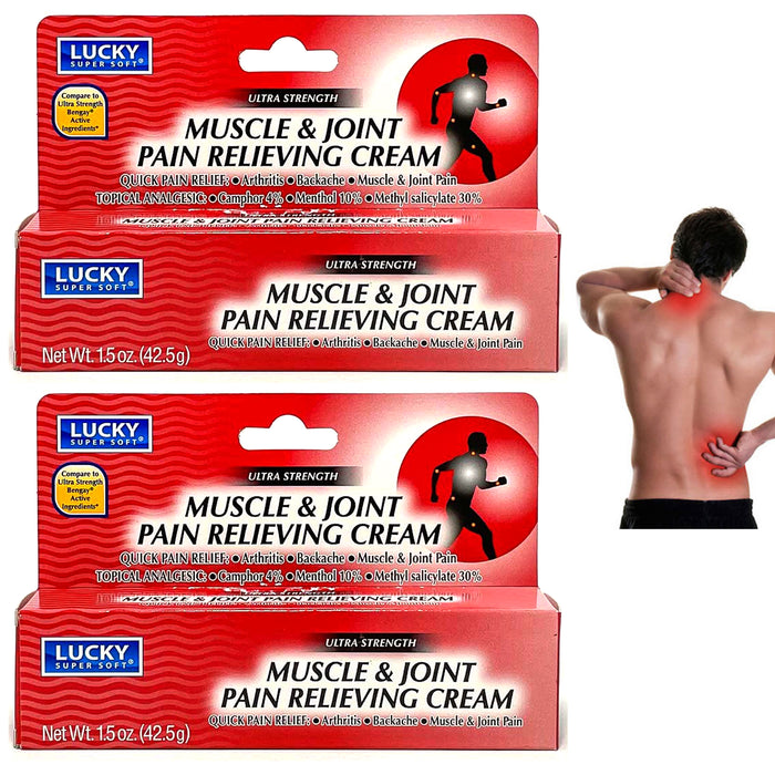 2 Pc Muscle Joint Therapy Rub Ache Pain Relief Cream Ointment Menthol Analgesic