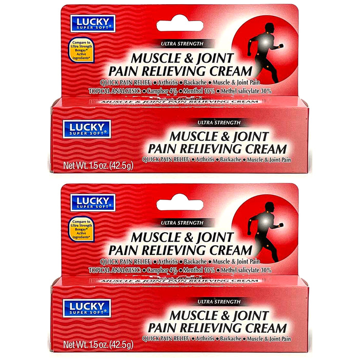 2 Pc Muscle Joint Therapy Rub Ache Pain Relief Cream Ointment Menthol Analgesic
