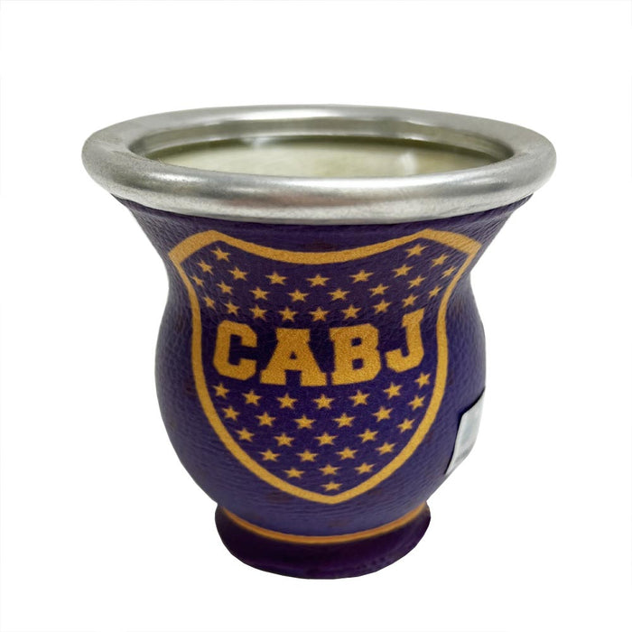 Mate Gourd Boca Juniors Glass Cup Bombilla Straw CABJ Argentina Yerba Mate Kit