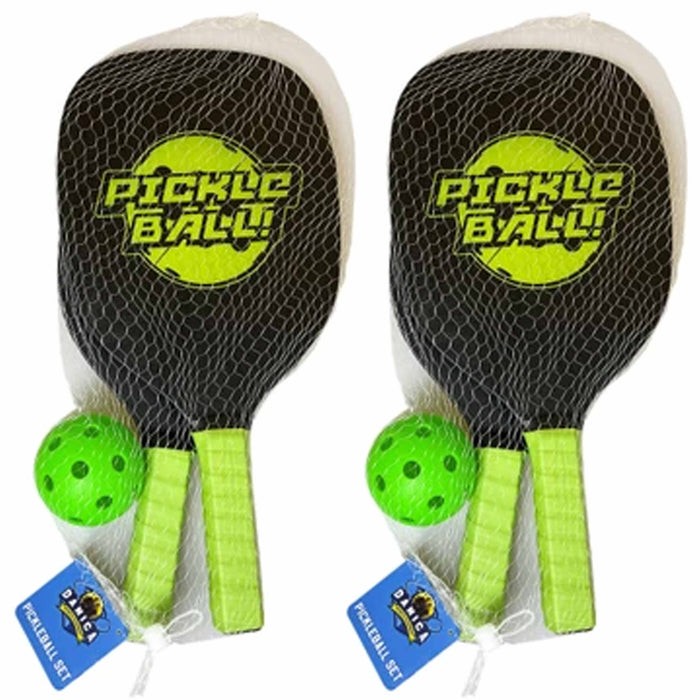 6 Pc Sports Pro Pickleball Paddles Set Racquets Balls Pickle Ball Outdoor Games