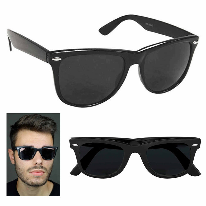 1 Pair Fashion Design Men Square Sunglasses Black Glasses Polarized Protection