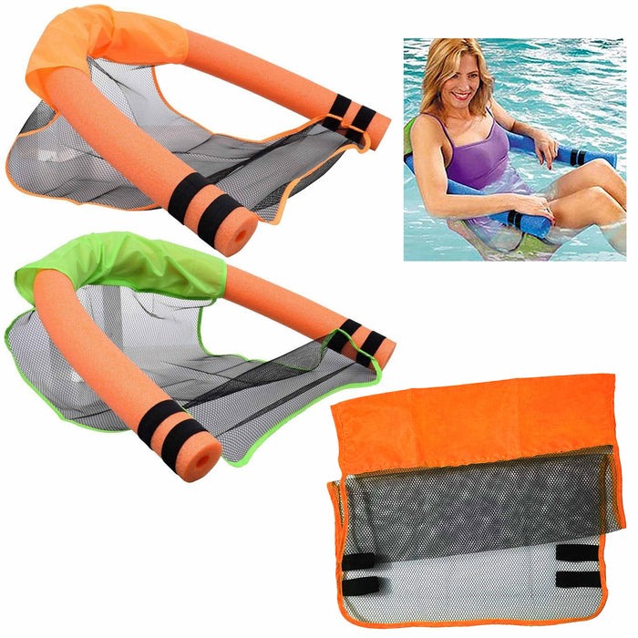 1 Pc Pool Noodle Float Chair Water Raft Harness Net Hammock Seat Floating Swim