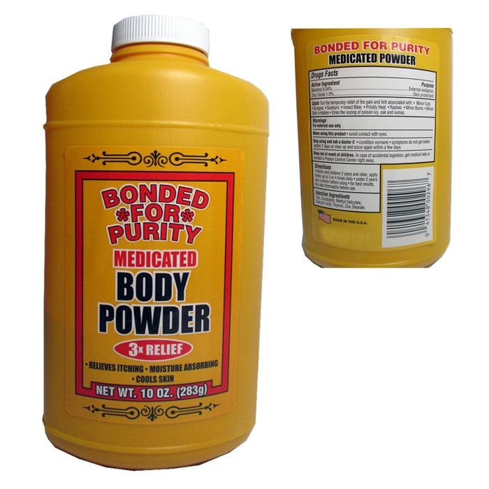 2 Itch Relieve Powder Medicated Triple Relief Formula Cooling Absorbing 10oz