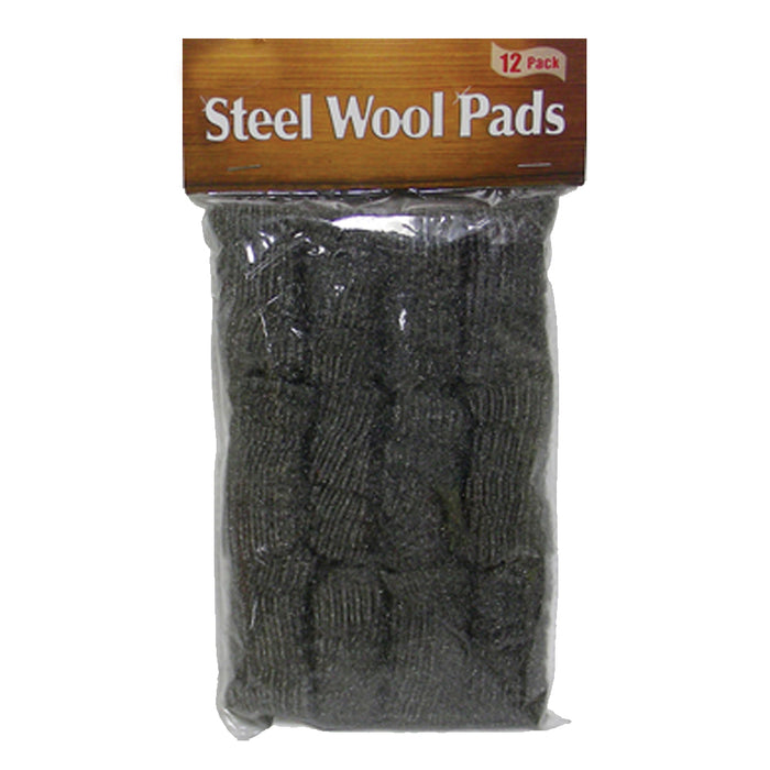 12X Steel Wool Pads Finish Smooth Shellac Lacquer Varnish Polishing Grinding New
