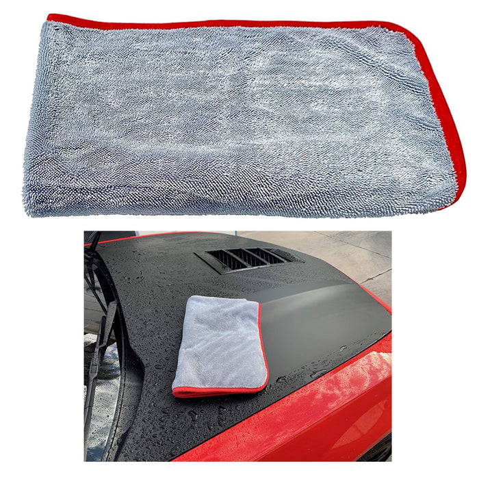 1 Car Wash Microfiber Towel Auto Cleaning Drying Cloth Plush Super Absorbent 30"