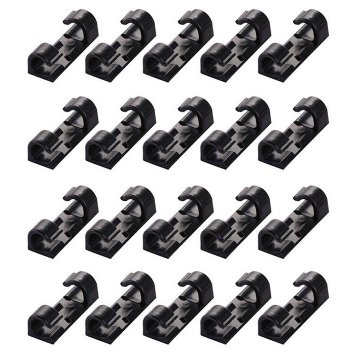 20 X Finisher Wire Clamp Organizer Securing Cable Storage Clips Buckle Line Tool