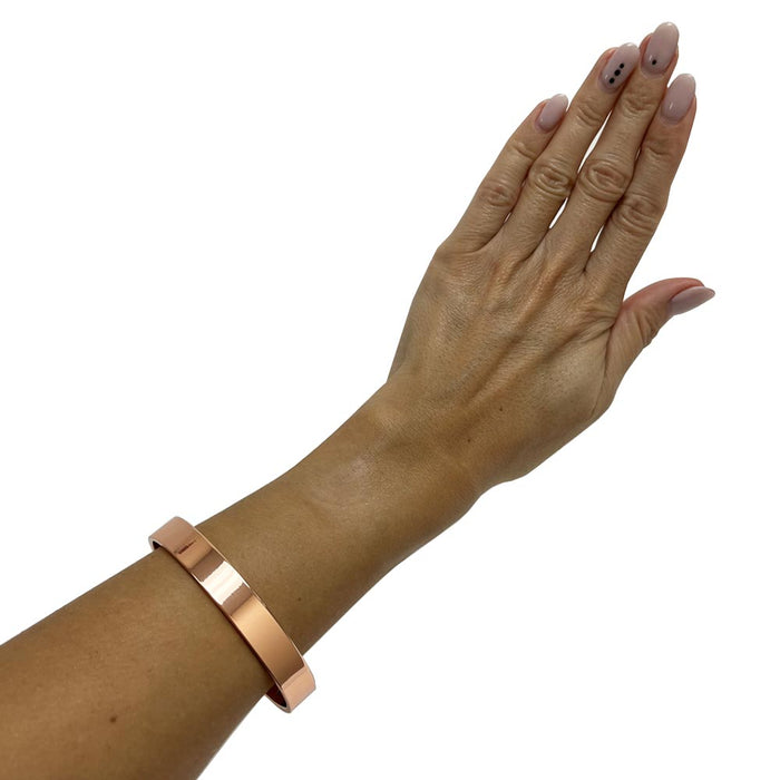 1 Elegant Copper Bracelet 100% Pure Solid Magnetic Bangle Pain Relief Arthritis