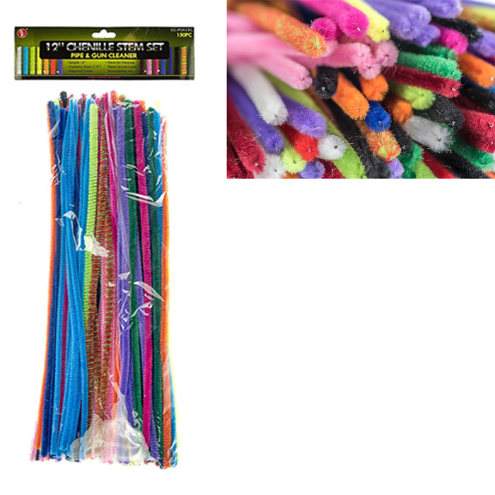 150 Chenille Stems Pipe Cleaners Craft Sticks Gun Cleaner 12 Long Ass —  AllTopBargains