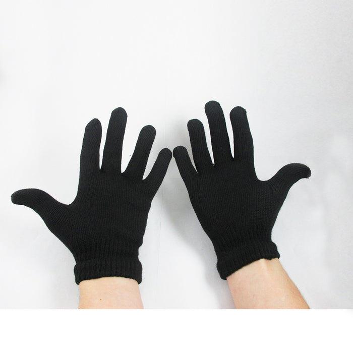 1 Pair Black Magic Gloves Hand Wrist Warmer Winter Cold Warm Soft Mittens New !