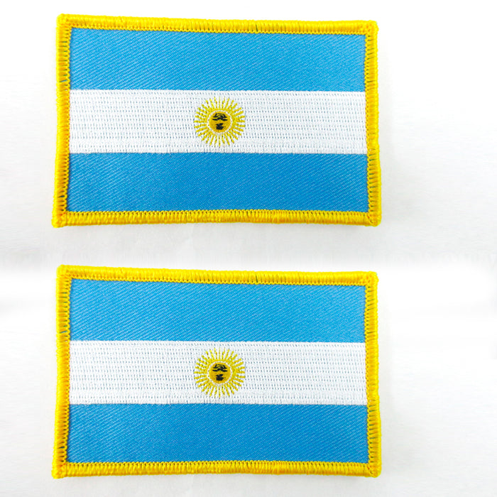 2 Argentina Flag embroidered iron-on Patch Buenos Aires National Emblem Applique