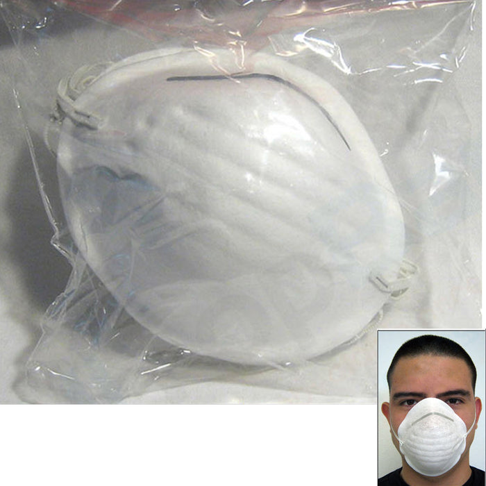100 Respirator Face Mask Air Filter Paint Dust Mouth Disposable Breathing Safety