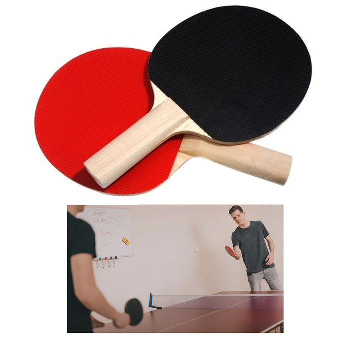 2 PC Ping Pong Paddle Set Table Tennis Game Indoor Outdoor Play Sports Games
