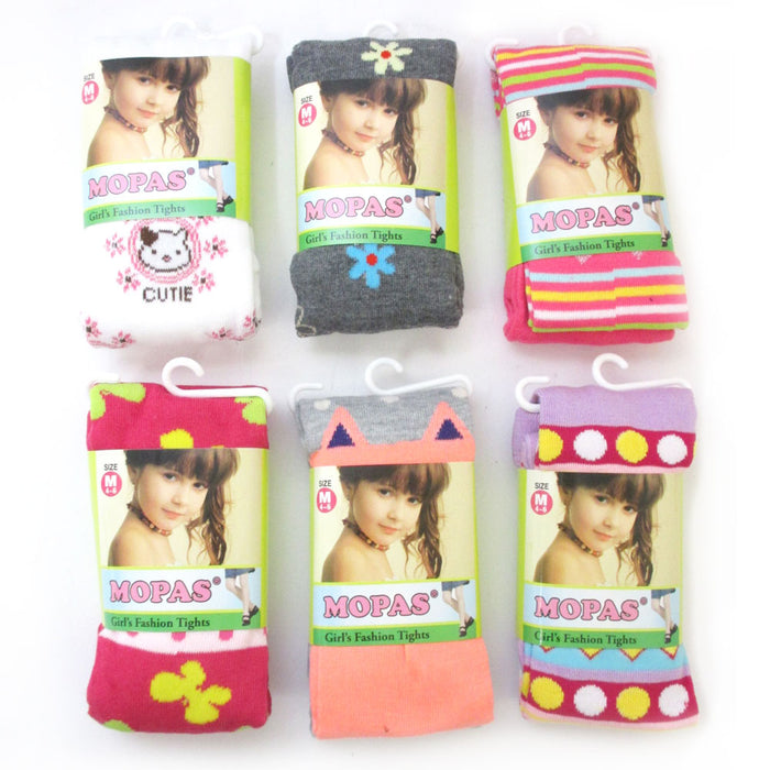 6 Pc Girls Pantyhose Stockings Stretch Ballet Socks Children Pants Kids Tights