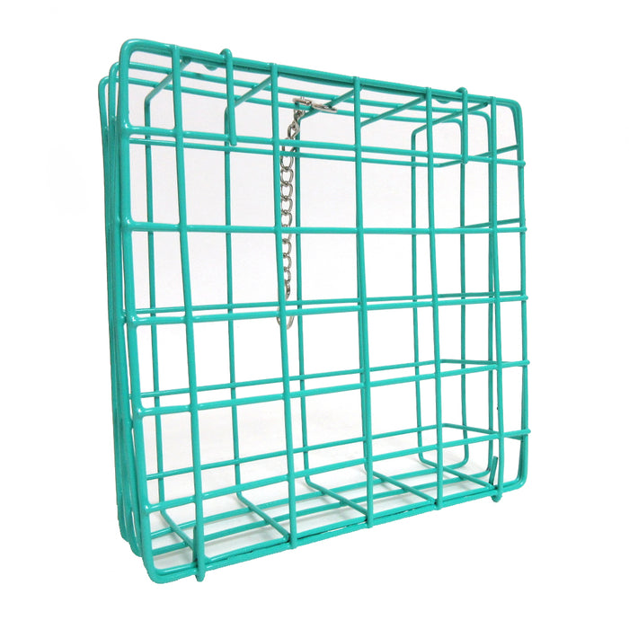 2PK Outdoor Wild Bird Suet Cake Feeder Vinyl Garden Seed Food Tree Hanging Patio