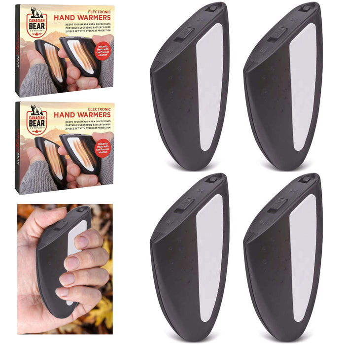 4 X Electric Handwarmers Portable Heater Hand Warmers Pocket Instant Heat Winter