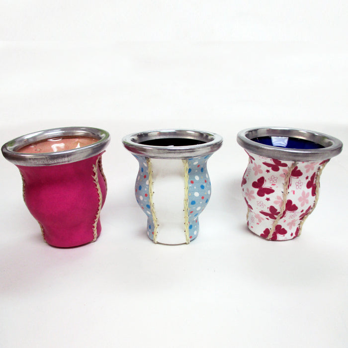 Argentina Mate Gourd Yerba Tea Glass Cup Rim Bombilla Straw Diet Drink Set 2881
