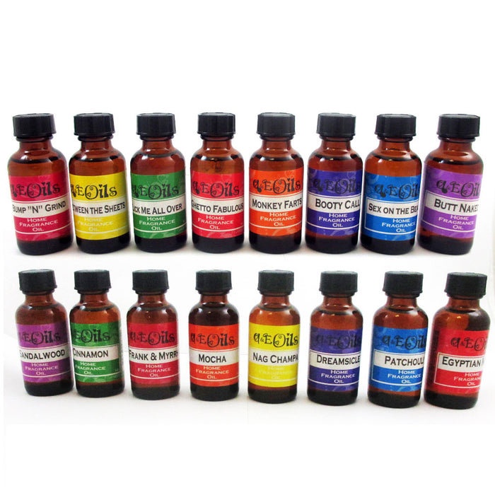 16 Pc Essential Oil Aromatherapy Spa Home Water Air Diffuser Burner Mist 30ml
