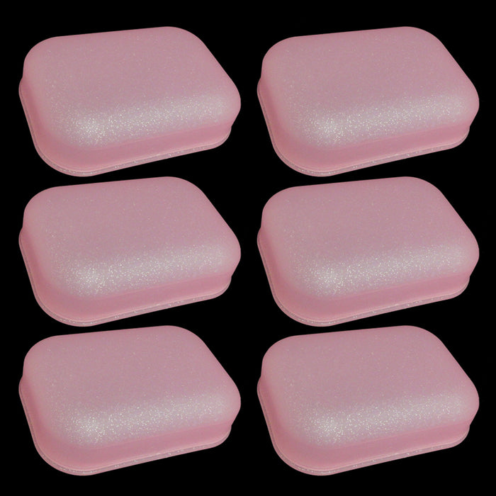 6PC Travel Soap Container Dish Case Holder Box Wash Bathroom Home Camp Clean Dry