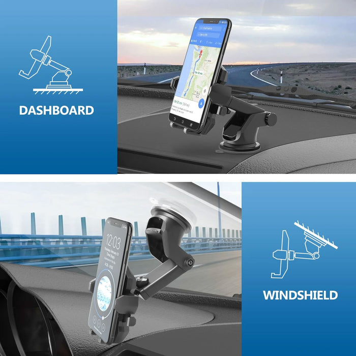 2X Universal Cell Phone Holder Car 360 Mount Windshield Vent GPS