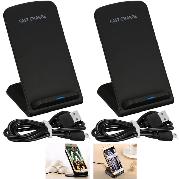 2 X Charger Stand Holder Fast Charging Dock Station Cell Phone iPhone Android