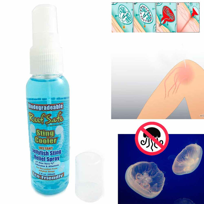 Jellyfish Sting Relief Spray Cooler Instant Biodegradable Eco Friendly First Aid