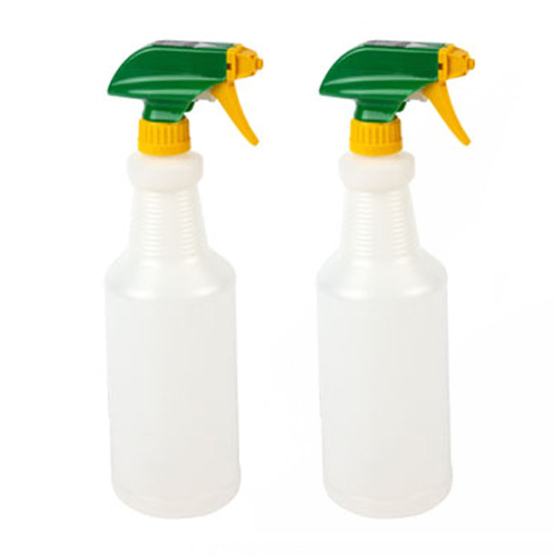 2Pc Heavy Duty Empty Plastic Spray Bottle 32oz Cleaning Solutions Industrial Use