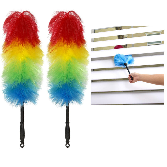 2 Multipurpose Static Duster Cleaning Supplies 24" Flexible Tool Car Home Office