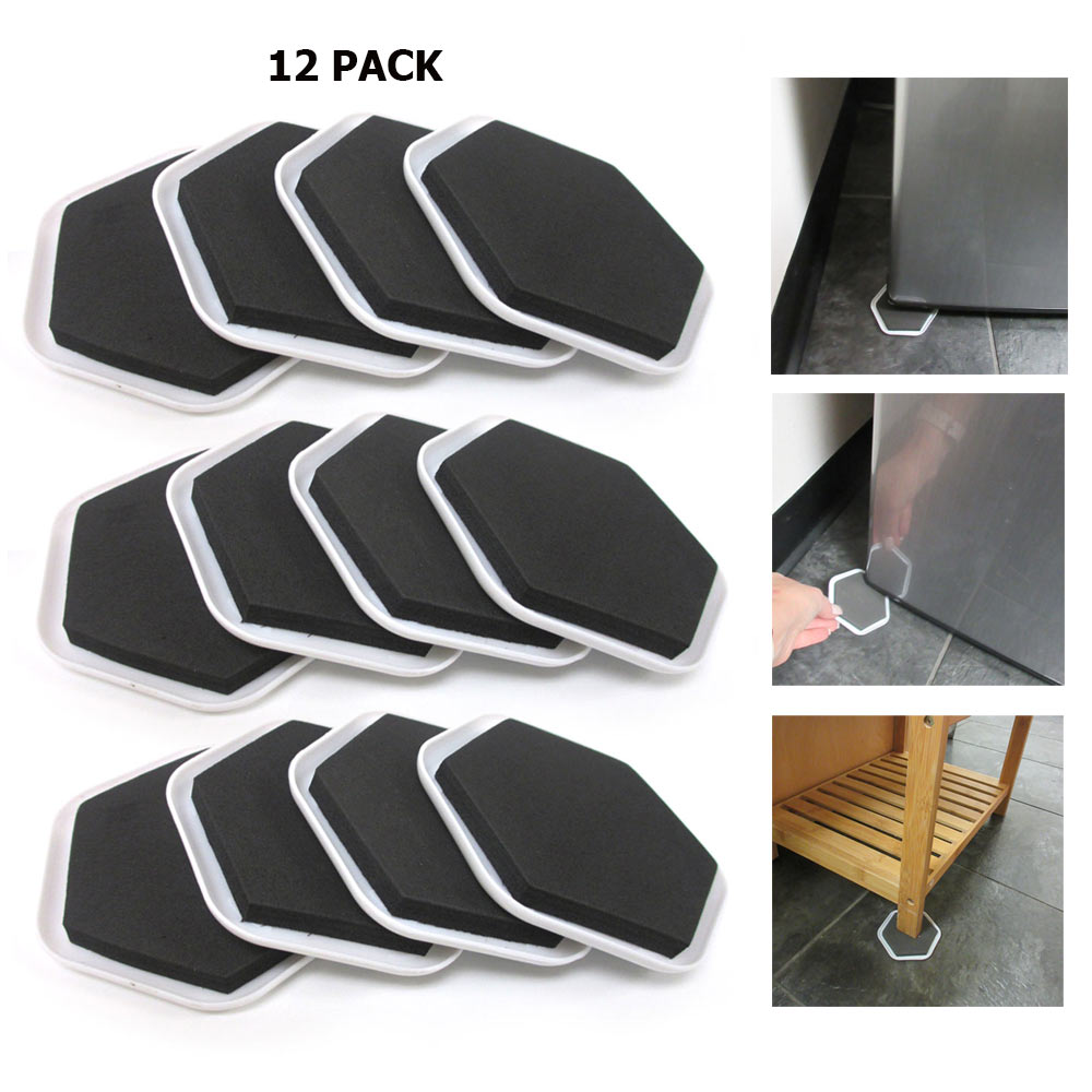 12 Pc Soft Furniture Sliders Pads Magic