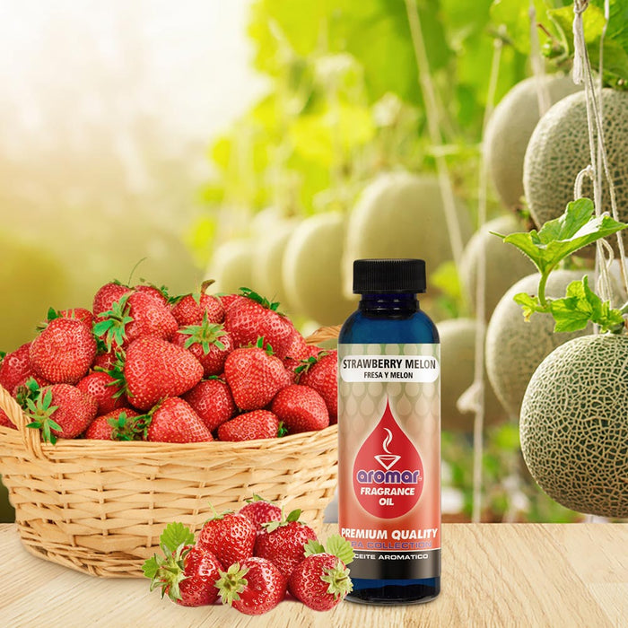 Strawberry Melon Scent Aromatherapy Oil Home Fragrance Air Diffuser Burner 2oz