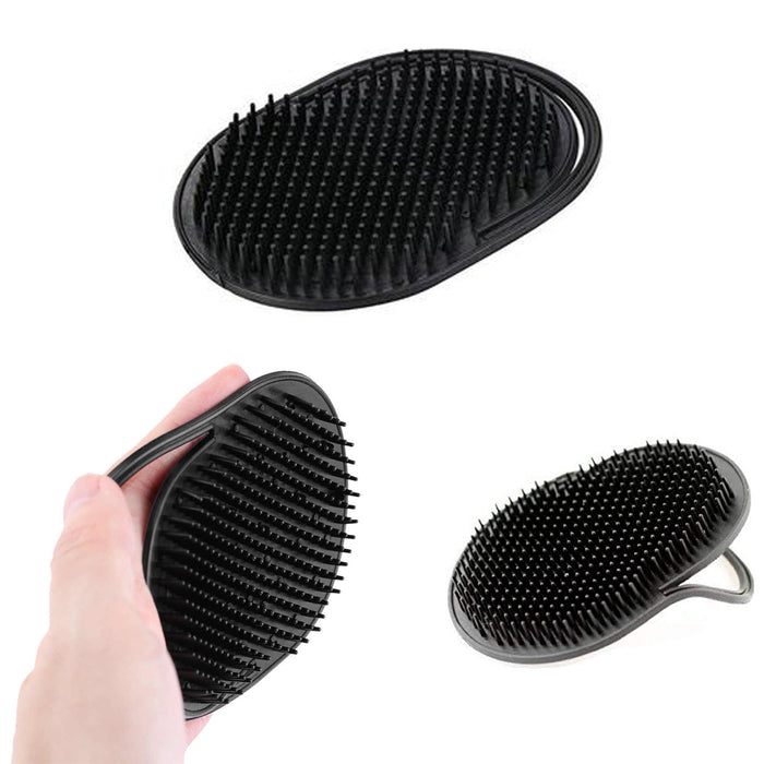 2 Pocket Hair Scalp Brush Comb Shampoo Body Massage Conditioner Clean Head Care