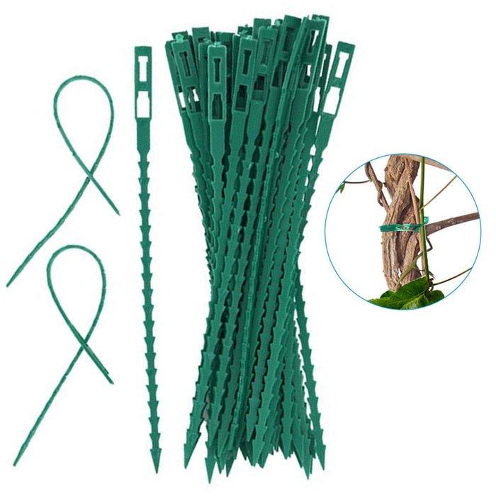 60 Adjustable Plastic Zip Cable Tie Gardening Plant Twist Cord Flexible Lock 7"