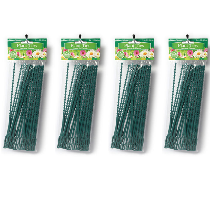 120 Pc Adjustable Garden Flexi Plastic Plant Cable Ties Climbing Tree Support