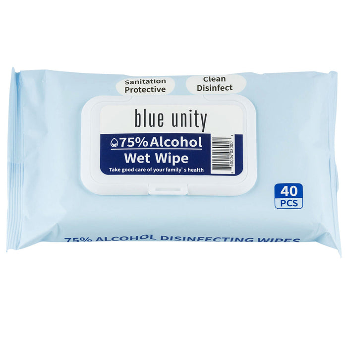 480ct 75% Alcohol Wet Wipes Naps Moist Towelettes Clean Unscented Napkins Travel