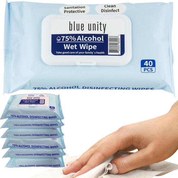 240 Ct Wet Wipes Multipurpose 75% Alcohol Naps Clean Moist Towelettes Napkins