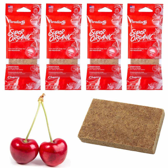 4 Pc Cherry Scent Car Air Freshener Block Stone Under Seat Office Home Fragrance