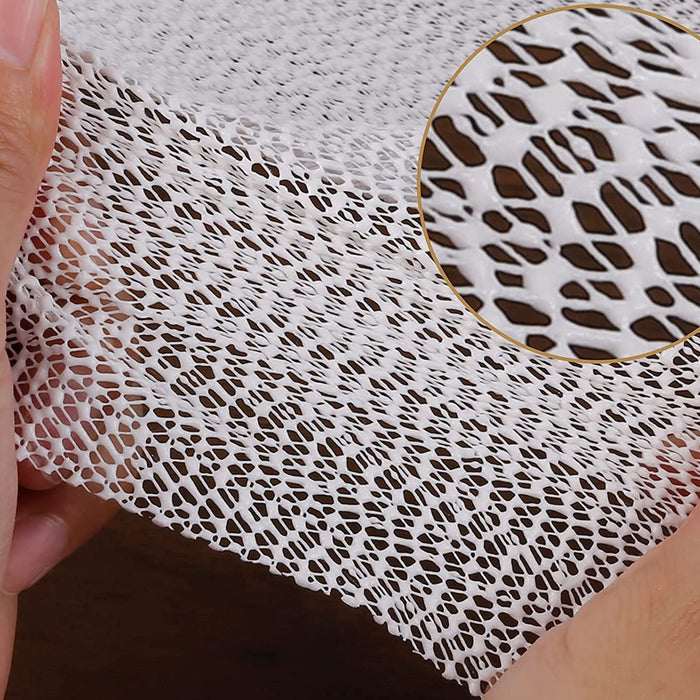 1 White Shelf Liner Anti Skid Non Slip Grip Kitchen Dish Drawer Mat Lining Pad