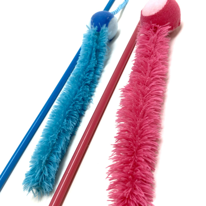 Kitten Toy Cat Wand Teaser Feather Bell Rod Fun Pet Toys Gift Interactive Play