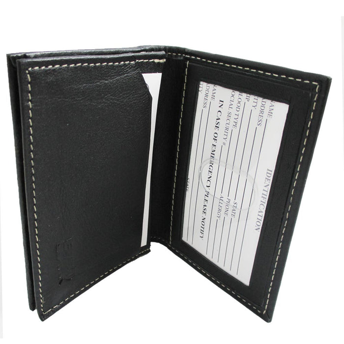 Lewis N Clark Mens Card ID Holder Leather RFID Blocking Wallet Card Security New