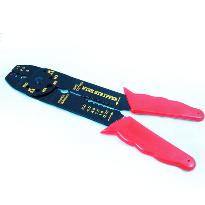 1 Set 8" Cutting Crimping Tool 60 Terminals Cable Wire Electrical Cutter Crimper