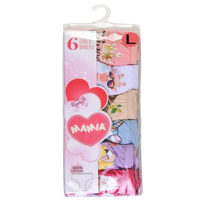 12 Pack Girls Soft 100% Cotton Underwear Toddler Panties Kids Briefs Size Large