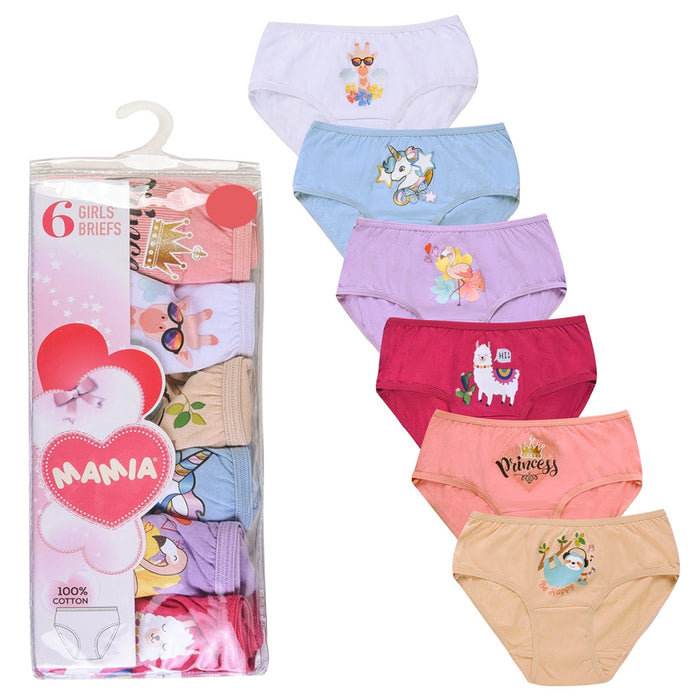 6 Pack Toddler Girls Panties 100% Cotton Underwear Assorted Briefs Siz —  AllTopBargains