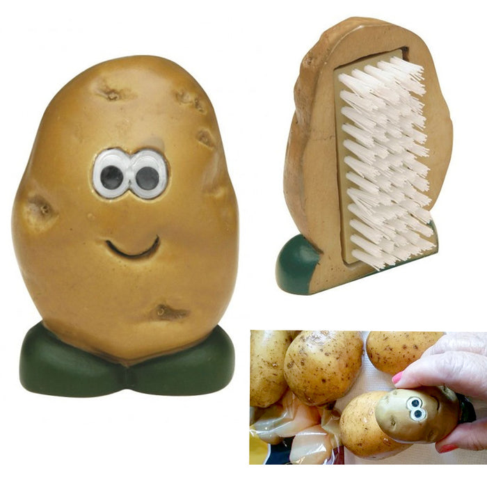2 Pc Potato Cleaning Brush Joie Spud Dude Vegetable Scrub Fruit Cleaner Scrubber